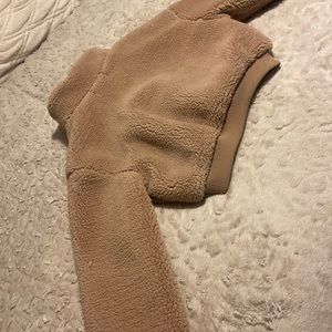 Fleece pullover jacket